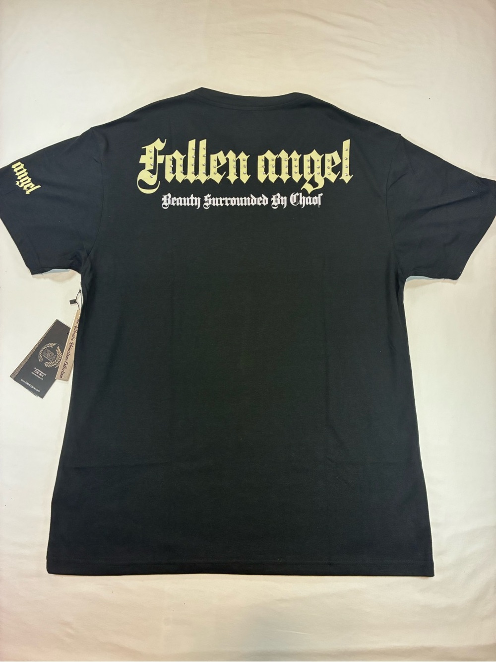 Fallen Angel Graphic Tee With Rhinestones - Picture 9 of 10